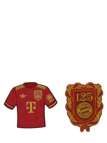 FC Bayern München I Magnet 2er-Set 125 Jahre I Rot