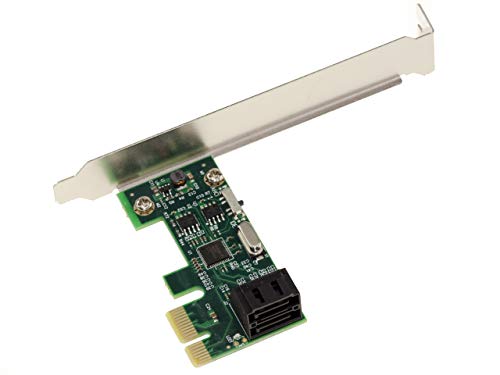 KALEA-INFORMATIQUE PCI Express PCIe x1 Controller-Karte mit 2 Ports für SATA-Festplatten. Kompaktes Format, mit Chipsatz ASM1061. High und Low Profile.