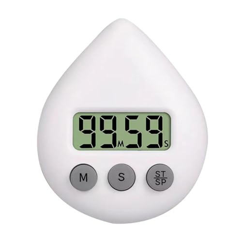 Digitale Duschuhr Mit Timer - Wasserdicht, Dusch-Timer, Saugnapf-Timer Mit LCD-Display, Kleine Timer, Tragbares Timing-Werkzeug Mit Saugnapf, Energiesparend, Heimküchen-Timer, Arbeits-Timer