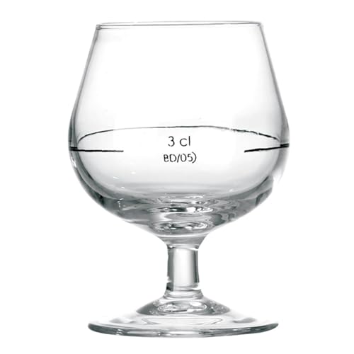 Arcoroc COÑAC Set 12 Cognac Glas 15cl, Marke 3cl, Einfarbig