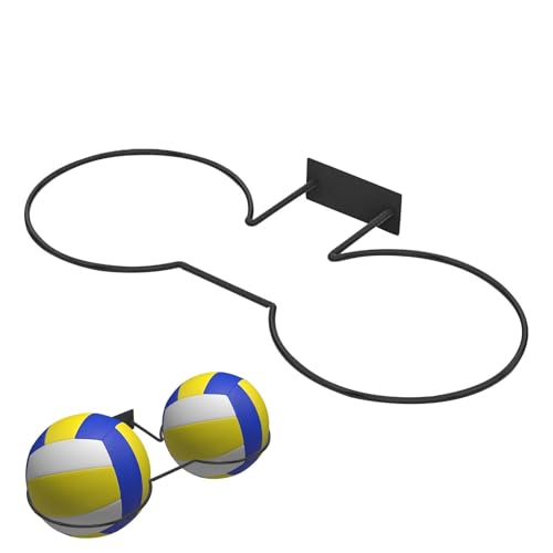 Ballhalterung Wand - Ball Wandhalterung Mit 2 Ballhalterung | Robust Wandmontiert Ballständer | Ball Wandhalterung Wand | Platz Für Zwei Bälle, Ideal Für Basketball, Fußball, Volleyball Und Rugby