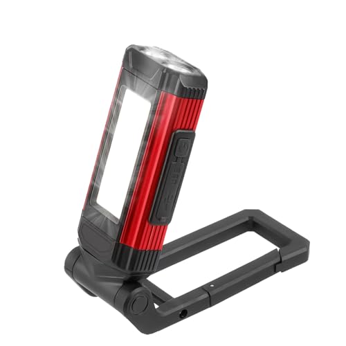 Taschenlampe Mit Magnet,Led Arbeitsleuchte Werkstattlampe,Ultra-Helle Werkstattlampe,Magnetlampe,Mit Ladefunktion,Schwenkfunktion + Magnetfuß,FüR Auto Reparatur Camping Notfall