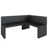 Eckbank Akiko Corner Bench - Eckbankgruppe für Ihrem Esszimmer, Küche modern, Sitzecke, Essecke. Perfekt für Küche, Büro und Rezeption. Solide und Starke Verarbeitung. (Soft 11, 168x128cm rechts)
