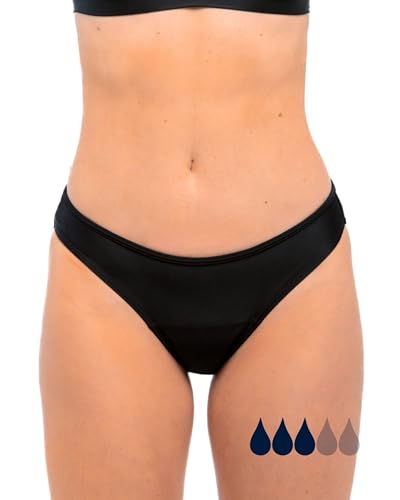SORIO® Perioden Bikini Mädchen Teenager Frauen - Strand und Pool - Period Swimwear - Auslaufsicher, geruchshemmend, wasserdichter. Für leichte und mittle Tage - 2/3 tampons - Eva
