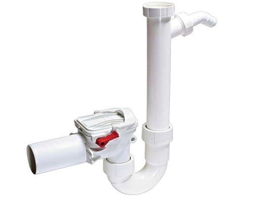 Kessel 73052 Rückstauverschluss Staufix Siphon für Waschmaschine, Kunststoff, Falle