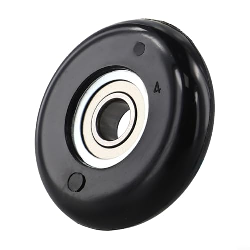 Rudergerat Sitzrolle Mit Lager, 8X40x10mm Ersatzrad für Rudermaschine, Hochfestes Kunststoff Nylon, Stahl Schwarz, 43Mm Durchmesser, 11Mm Hohe, Fitness Zubehor, Rudergerat Rollen