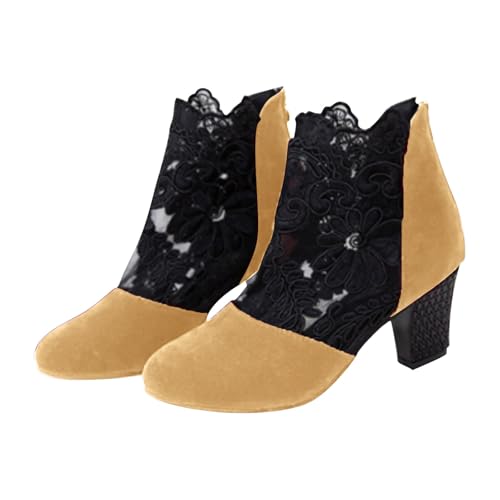 on schuhe damen sale Winterstiefel Damen Damen Klassische Stiefel Casual Spitze Zehe Klobiger Blockabsatz Winterstiefel D artikel unter 5 euro deals of the day