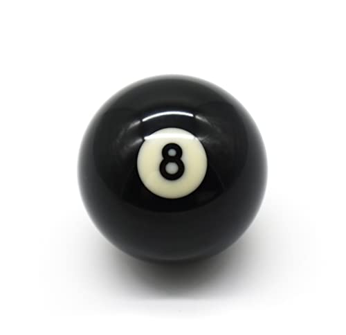 BILMAG Billard Zubehör - Einzelkugel Nr. 8, Schwarz, 57,2 mm - Poolbillard, Top-Qualität