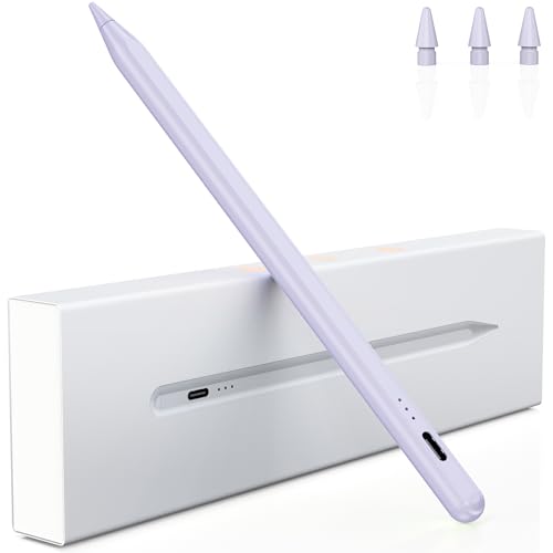 Stift für iPad, (2018-2025) Pencil 2nd Generation für Apple mit Schnellladeleistung Palm Rejection und Neigungssensitivität Stylus für i Pad 6-10, i Pad Pro 13''/12,9''/11'', Mini 6/5, Air 5/4/3