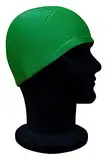 CHEX Badekappe aus elastischem Synthetik-Nylon, Spandex, weich und einfach anzuziehen, matte Oberfläche, einfarbig, für Kinder ab 3 Jahren, Einheitsgröße für Erwachsene, Dunkelgrün