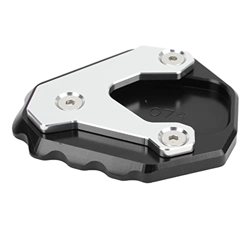 Aluminiumlegierungsseiten -Ständer -Verlängerungsplatte, Kickständer -Vergrößerungspad für CB500X 2019+, Langlebiges und Bequemes Zubehör (Schwarz)