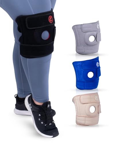 KARM Kniebandage XXL XXXL für Übergewichtige - Dicke Oberschenkel Extra Weit Übergröße Kniegelenkbandage - Große Größe Knieorthese für Dicke Beine Damen und Männer (XL/2XL/3XL Schwarz)