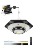 ENCOFT Solar Hängelampe für Außen/Innen 228LED Solarlampen für Außen Hängend 3 Farbtemperatur Solarlampe mit Fernbedienung 5M Kabel Solar Hängeleuchten Outdoor IP65 Wasserdichte