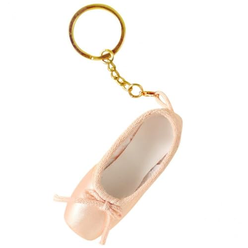 Zghhc Mini-Spitzenschuhe-schlüsselanhänger, Süßer Satin-ballettschuh-schlüsselanhänger, Ballett-zubehör, Ballett-Charm-Kette, Ballett-taschenanhänger