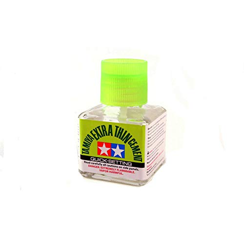 TAMIYA Extradünner Zement, 40 ml, schnell abbindend, TAM87182, verschiedene Klebstoffe, Füllstoffe