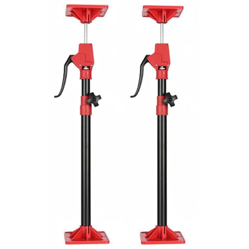 JAOGAUS Cabinet Jack Stands, Labor Saving Hand Lifting Jack Tool, Quick Work Steel Support System Telescopic Lifter Rod Third Hand Tool, Lever Arm Lifter for Installing Cabinets, Drywall