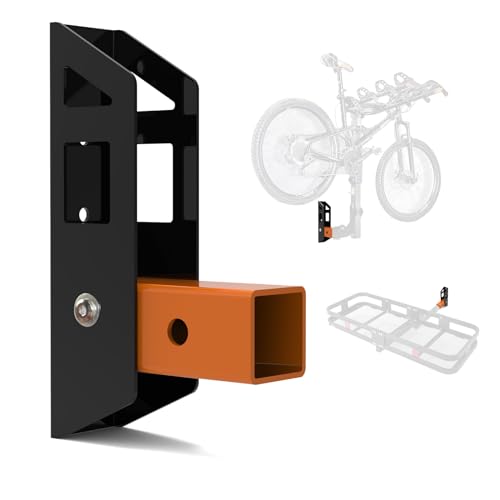Fioracl Anhängerkupplung, Wandhalterung, 5,1 cm, faltbarer Fahrrad- und Ladungsträger, zum Aufhängen, Garagen-Organizer, Anhängerkupplung, Empfänger, Aufbewahrung, hält bis zu 159 kg