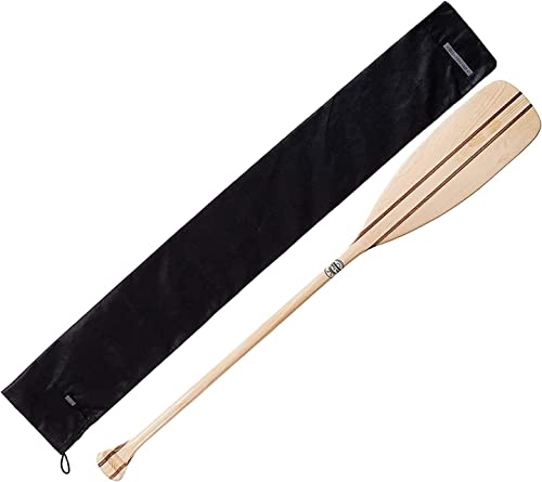 John Paddle 1 Stück Holzpaddel, Stechpaddel aus Holz Höchste Qualität + Paddle Sleeve (Paddeltasche) - EU ökologische Produktion (150 cm)