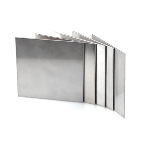 RAMBEX Stainless Steel Square Sheet Plate Thickness 2mm Flat Brushed Metal Polished Plate 50x50 50×100 150x150 200x200 (Size : 2x50x50mm 4pcs)
