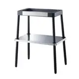 WMF Standfuß, Grill Tisch, Zubehör für alle Grills der WMF Master Grill, Tischgrill Standfuß, 72 cm hoch, cromargan matt/silber