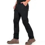yeyity Wanderhose Herren Outdoor Hosen Robust Atmungsaktiv Langlebig Taktische Hose Arbeitshosen Männer zum Outdoor-Aktivitäten und Außenarbeiten(9925,Grau,3XL)