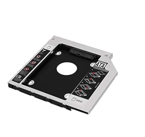 Padarsey Universal 12,7 mm SATA auf SATA 2. SSD HDD Festplatten-Caddy Adapter Tray Gehäuse kompatibel mit Dell HP Lenovo ThinkPad Acer Gateway ASUS Sony Samsung MSI Laptop