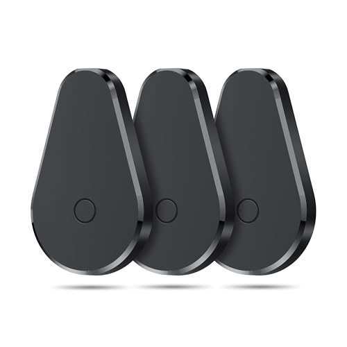 Hoxe Air Tag Smart Tracker, Schlüsselfinder KeyFinder, kompatibel mit Apple Wo ist, Bluetooth Smart Tag für Schlüssel/Koffer/Gepäck, lauter Piepton, Austauschbare Batterie, 3er-Pack (nur iOS)