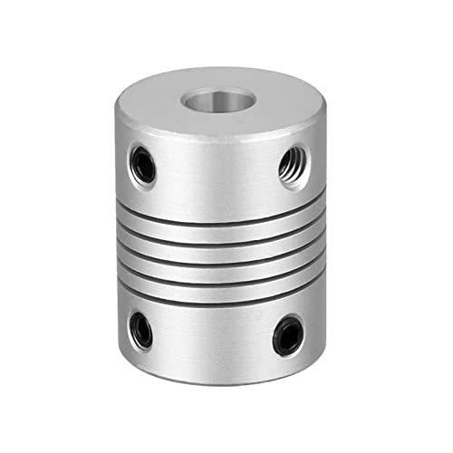 ApuaVireo&Co 5 mm bis 8 mm Flexibler Koppler, Motoranschluss, 4/5/6/6,35/8/10 mm Wellenkupplung, 25 x 19 mm CNC-Motor-Klauenwellenkupplung(6x6.35)