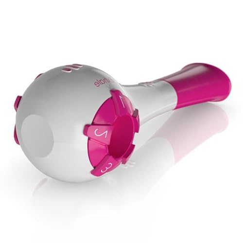 BODYA Atemmuskeltrainer Schleim Cleara Entfernung Gerät, Tragbarer Lungentrainer Atemübung, Lungenerholung Lungen-Trainer (Rosa)