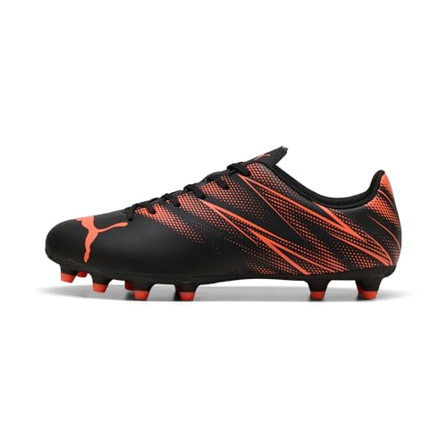 PUMA Herren ATTACANTO FG/AG Fussballschuh, Black-Glowing RED, 42 EU