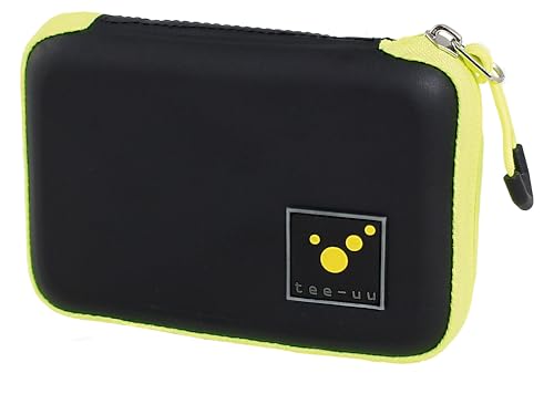 tee-uu AMPUSAFE Regular | Verschiedene Farbvarianten | 15 x 2,7 x 10,5 cm | 13 Elastikschlaufen in Zwei Größen | robust | kompakt (schwarz)