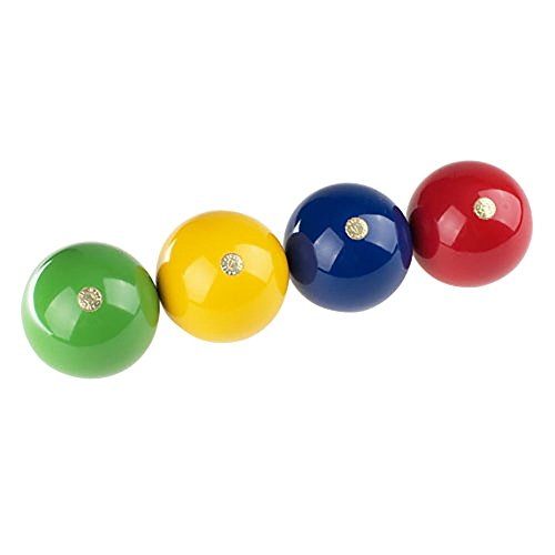 Universal Ersatzkugeln Ø 80 mm für Krocket/Croquet Spiele - 4 Stück – Krocket ist der Garten Spielspaß mit Qualitätsware aus Holz für die ganze Familie -Made in EU-