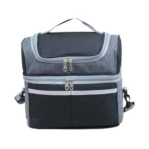 Premium -Lunchbag - Thermisch Bequemer Träger, Lecksicherer Ergonomischer Beutel | Lunchpaket Mit Großer Kapazität, Lebensmittelaufbewahrungsfunktionen Kühler, Multi -Kompartiment -Schultasche, Kühler