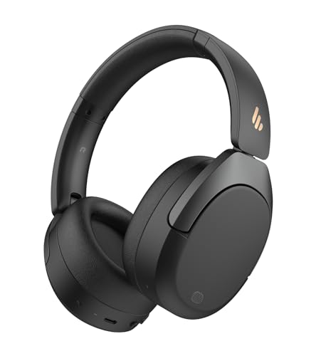 Edifier W830NB Wireless Over Ear Kopfhörer mit -45dB ANC, 94Std. AKKU, LDAC Hi-Res Sound, Spatial Audio, Schnellladung, Bluetooth V5.4 - Schwarz