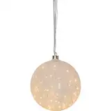 EGLO LED-Weihnachtskugel für Innen, beleuchtete Glaskugel zum Aufhängen Ø 20 cm, Leuchtkugel zum Hängen, warmweiß, Strom-Betrieb