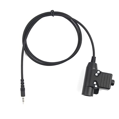 ARSMI Kopfhöreradapter Airsoft Kopfhöreradapter U94 PTT. for Mobiltelefon Walkie-Talkie-Radio Walkie-Talkie-Kabel
