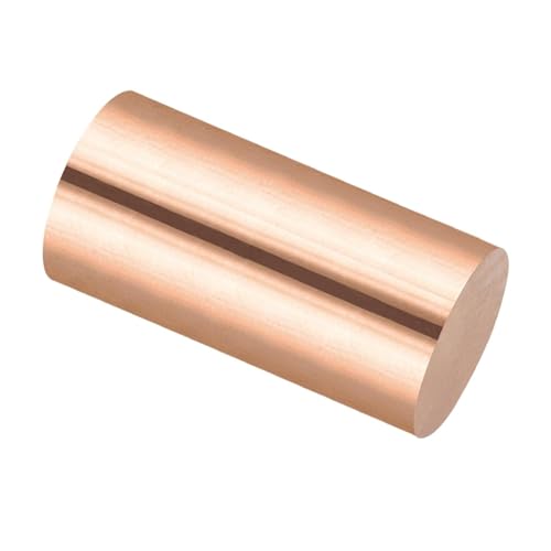 Jonoisax 1Pcs Reines Kupfer Rundstab Metallstange Massive Kupferstange Drehmaschine Stangenmaterial Für Metallhandwerk, Metallbearbeitung Hobbys,Diameter:60mm