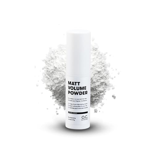 O.C. HAIRCARE Stylingpulver - Haarpuder für dünnes & feines Haar - mit MATT-EFFEKT - Stylingpuder für maximale Stabilität - von führenden Salons empfohlen - farblose Grundierung und griffiges Volumen