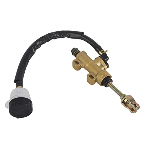 Motorrad Hydraulische Bremszylinder, Universal hinteren Fußbremse Hauptbremszylinder Pumpe Hydraulische Pumpe mit Reservoir für Motorrad Dirt Fahrrad ATV