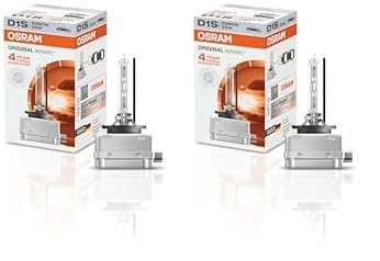 Osram Xenarc Original D1S HID Xenon-Brenner, Entladungslampe, Erstausrüsterqualität OEM, 66140, Faltschachtel, Weiß, (1 Stück), Weiss weiss (Packung mit 2)