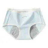 Unterhosen Damen Baumwolle Unterwäsche Slip Menstruationshöschen, Menstruations-Bi-Höschen, schwarze Menstruationshöschen, leichte Blutung, für Mädchen und Teenager Männer Unterwäsche (Light Blue, XL)