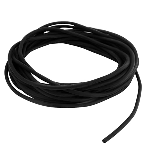 6 Meter Fugen Dichtschnur, Ø 4mm Dichtung Schaum Rundschnur, EPDM Runde Dichtschnur für Fugen, Schwarz Fugendichtschnur, Fugenfüllprofil für die Nahtdichtung von Türen und Fenstern, Wänden und Decken