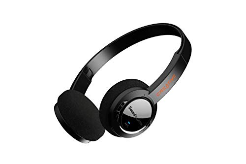 Sound Blaster JAM V2 leichter kabelloser On-Ear-Bluetooth 5.0 Kopfhörer mit USB-C, aptX Low Latency, aptX HD, Multipoint-Konnektivität, Spracherkennung und Rauschunterdrückung, 22 Stunden Akkulaufzeit