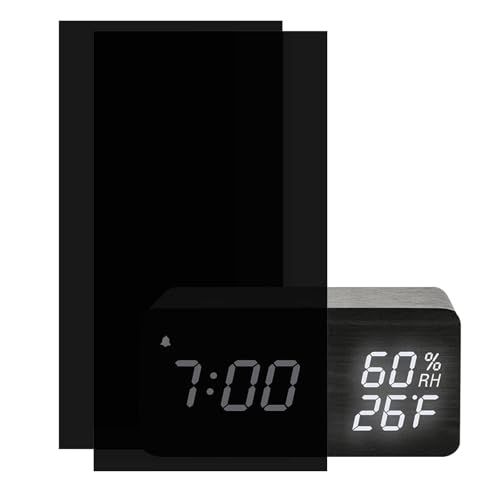 RYMAUP 2 Blatt Lichtdimmerfolie Selbstklebend, LED Abdeckung, Verdunkelungsfolie, Black Out Edition, Lichtdimmfolie Dimmen, Aufkleber Elektronische Geräte für Wecker, Haus, Büro, Beleuchtung,