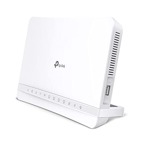 TP-Link VX231v Wi-Fi 6 VDSL Modem Router, VDSL2 35b 300 Mbit/s, 4× Gigabit-Ports, AX1800 Dual-Band WLAN, Unterstützt Telekom, O2, 1&1, nicht Vodafone MIC, nur für Deutschland