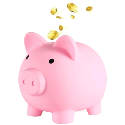 FANXIYA Sparschwein Pig Money Coin Bank Münze Sparbüchse Glücksschwein Spardose für Kinder Piggy Sparschwein für Hochzeit, Weihnachten, Halloween, Geburtstagsgeschenke (Rosa)