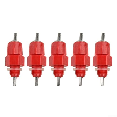 5 Stück Geflügel Wassernippel mit Zeitplan 40 PVC Tees für DIY Hühner Bewässerungssystem