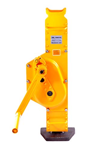 Pro-Lift-Werkzeuge Stahlwinde 10t Stockwinde mit Ratschen-Kurbel Fußhöhe 30mm Low Steel Jack Handwinde Winde 10000kg