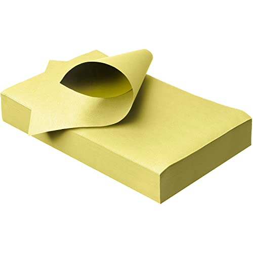 wellsamed Traypapier, Trayfilterpapier, Papiereinlagen, Trayauflage, 250 Blatt, 18 x 28 cm, gelb