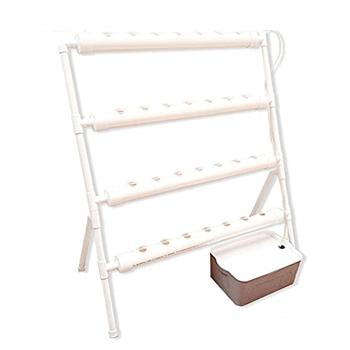 PUDLOR Hydroponic Grow Kit, 36-Löcher Garten Hydrokultur System mit Wasserpumpe 4 Schichten Erdlose Pflanzenanbau-Systeme für Haus Balkon Garten Balkongemüse